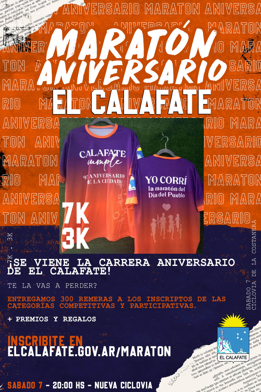 Lee más sobre el artículo “Maratón Aniversario El Calafate”