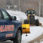 El Municipio continúa con tareas de limpieza y mantenimiento tras la nevada